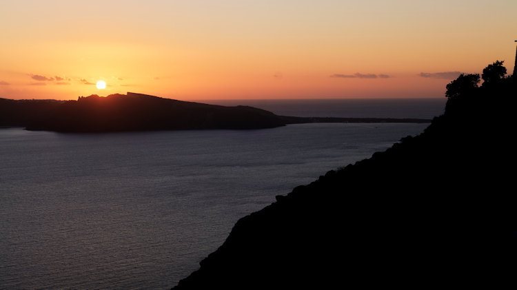 San Antonio Hotel Santorini sunset